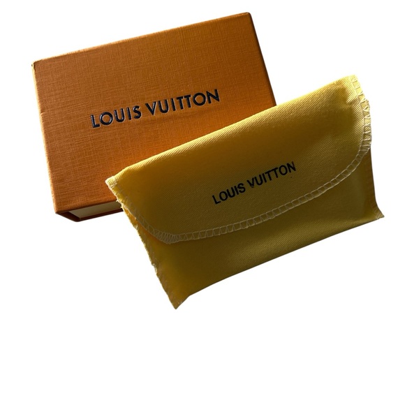 Louis Vuitton Collectable Orange With Blue Logo Wallet Box And Dust Bag Set - Picture 1 of 13